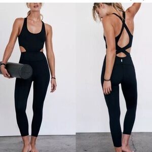 Free people  Movement Back It Up Onesie in Blacksz M